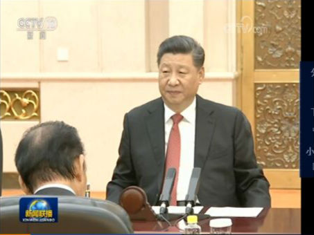 習近平會見日本首相特使