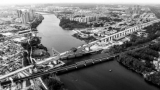 商合杭跨渦河大橋168米連續(xù)鋼構(gòu)順利合龍