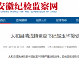 太和縣清淺鎮黨委書記趙玉華接受審查調查
