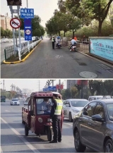 六安交警開展非機動車交通違法行為整治
