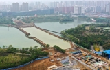 合肥懷寧路下穿天鵝湖隧道進入二期工程施工