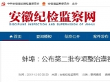 蚌埠公布第二批專項整治漠視侵害群眾利益問題工作成果