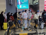蕪湖火車站設體溫檢測器 為出行旅客量體溫