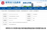 蚌埠市發布第84批次城市建設用地征地補償安置方案，涉及龍子湖區