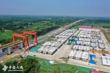 由（合肥）中鐵四局承建的中老鐵路中國段玉磨鐵路元江雙線特大橋合龍