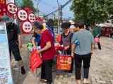 八公山區畢家崗街道開展平安創建進社區宣傳活動
