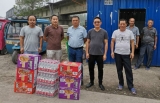 鳳臺縣錢廟中心校慰問防汛一線人員