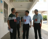廬江縣教體局領導巡視高中學業水平考試廬江四中考點