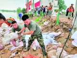 共產黨員，堅守挺立在防汛救災一線