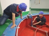 千里淮河最大泵站開閘“降”內澇 西淝河泵站樞紐首次開機排澇速記