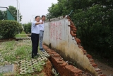 安慶醫專校領導檢查校園防汛工作