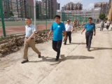肥東縣龍塘學校疫情常態防控促進學生身心健康工作迎接縣級督查 