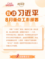新時(shí)代學(xué)習(xí)工作室圖解：數(shù)讀習(xí)近平8月重點(diǎn)工作部署      