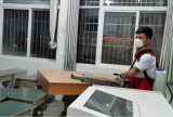 全面消毒保安全?防疫救援有陽光——碭山縣實驗小學在陽光救援隊協助下開展校園全面消毒工作