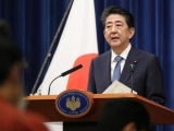 日本前首相安倍晉三卸任后第二次參拜靖國神社 