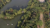 航拍合肥包河公園秋色如畫
